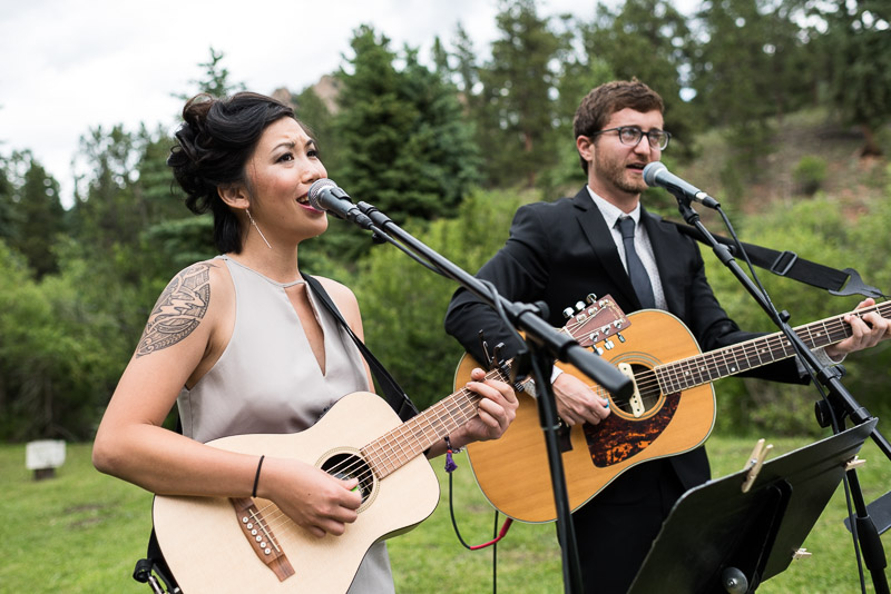 Emily and Ryan Lower Lake Ranch Wedding Photography singing