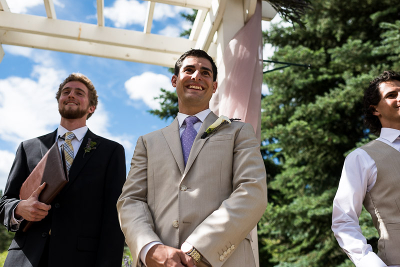 Emily and Ryan Lower Lake Ranch Wedding Photography happy groom