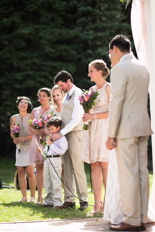 Emily and Ryan Lower Lake Ranch Wedding Photography child speaking