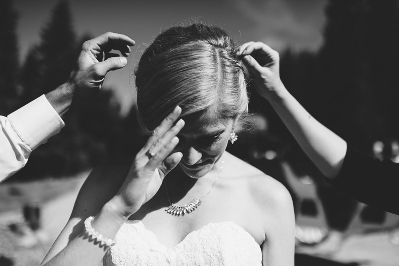 Emily and Ryan Lower Lake Ranch Wedding Photography pick lavender out of hair