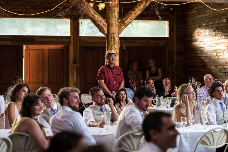 Emily and Ryan Lower Lake Ranch Wedding Photography toasts