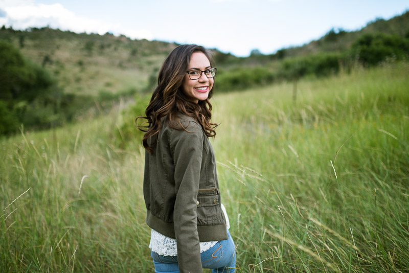 Denver high school senior photos walking