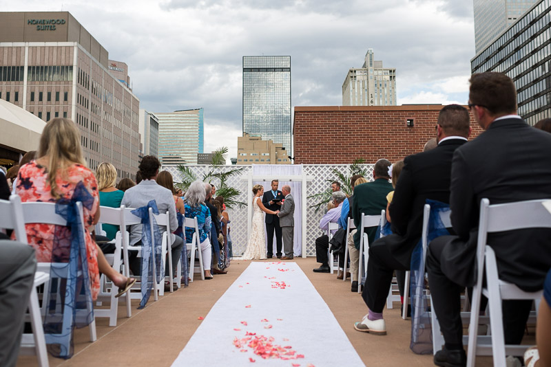 Denver athletic club wedding ceremony
