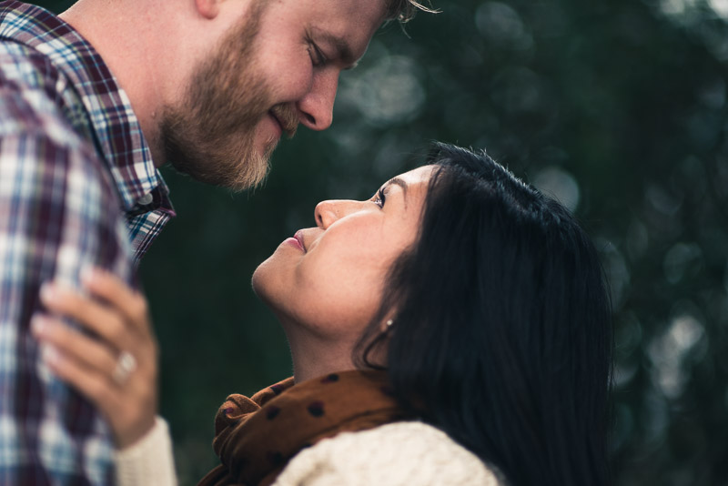 San Francisco engagement photography alamo square happy couple