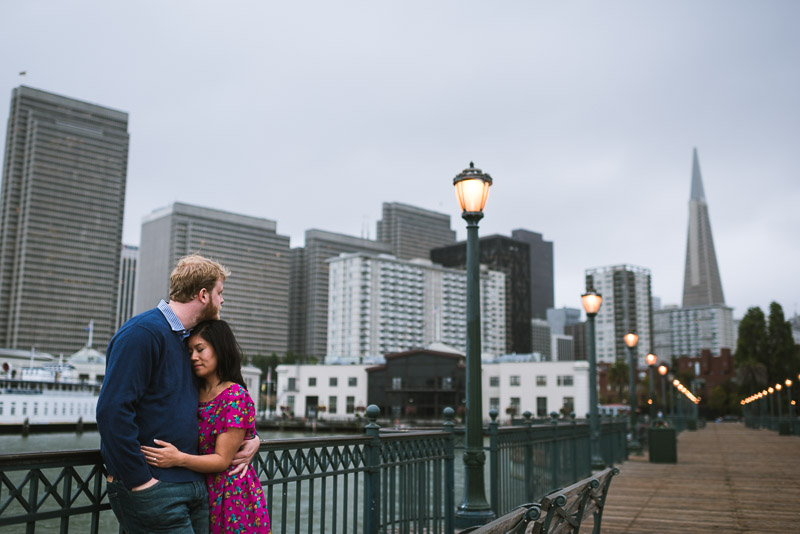San Francisco engagement photography pier 7