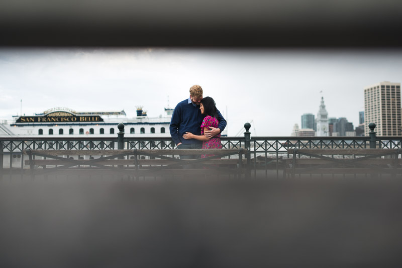 San Francisco engagement photography pier 7