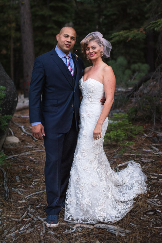 Lake Tahoe Wedding Photographer bride and groom portrait