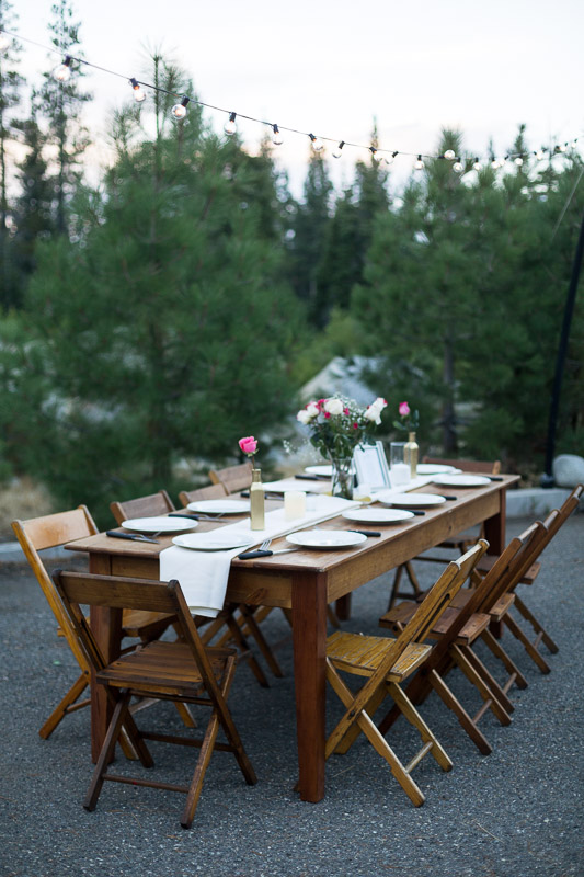 Lake Tahoe Wedding Photographer table settings