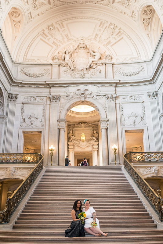 San Francisco City Hall Wedding Photography same sex