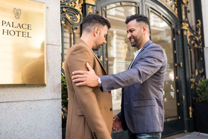 San Francisco Same Sex Engagement Photography Palace Hotel