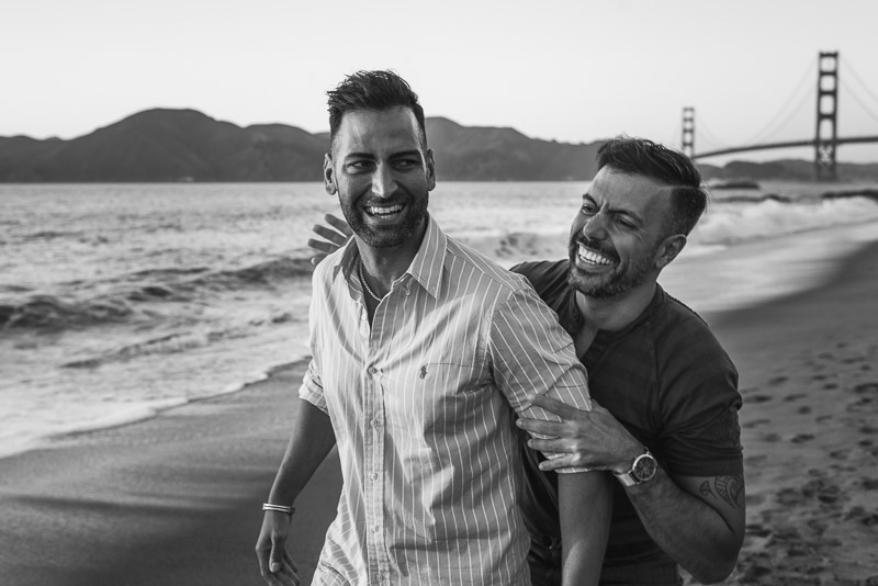 San Francisco Same Sex Engagement Photography Baker Beach