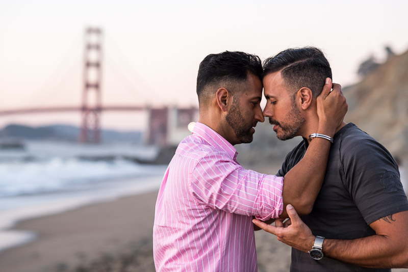 San Francisco Same Sex Engagement Photography Golden Gate Bridge