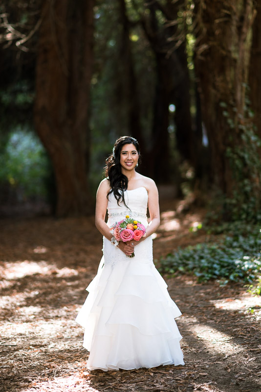 San Francisco Wedding Photography bride with bouquet