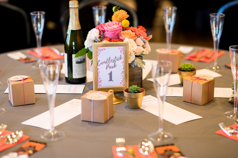 San Francisco Wedding Photography table decorations