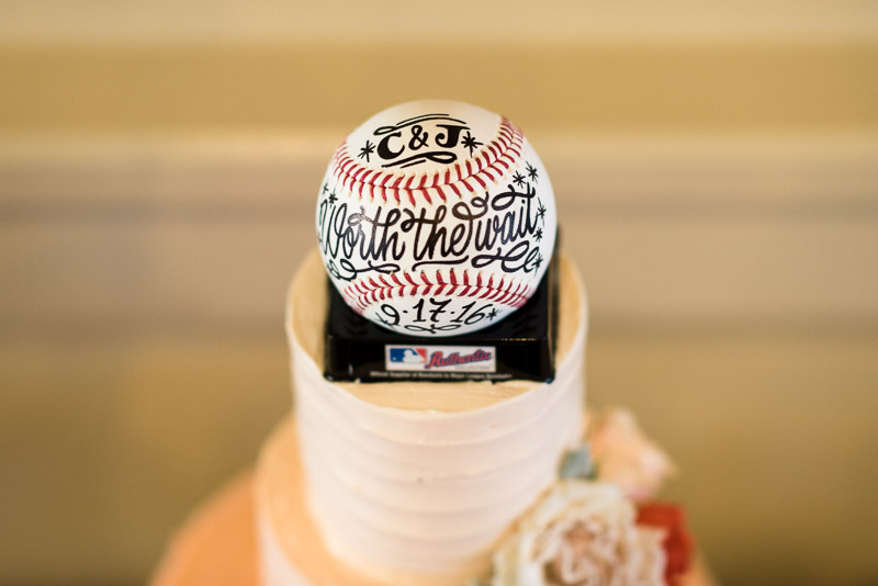 San Francisco Wedding Photography cake baseball