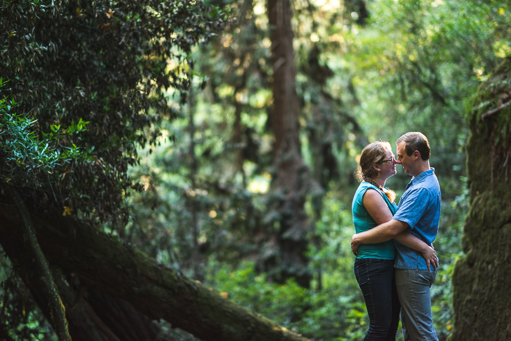 San Francisco redwood engagement photography