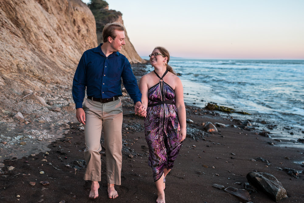 San Francisco beach engagement photography