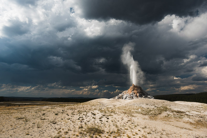 Yellowstone National Park geyser
