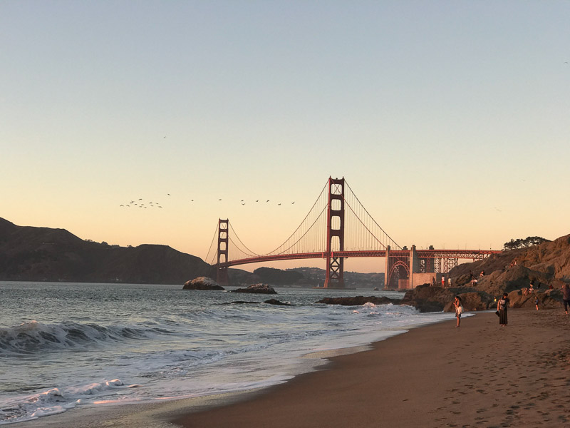 San Francisco Golden Gate Bridge Baker Beach