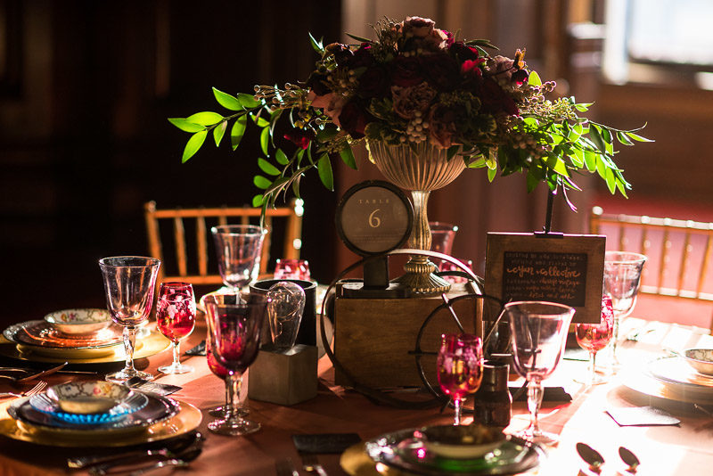 wedding table flowers