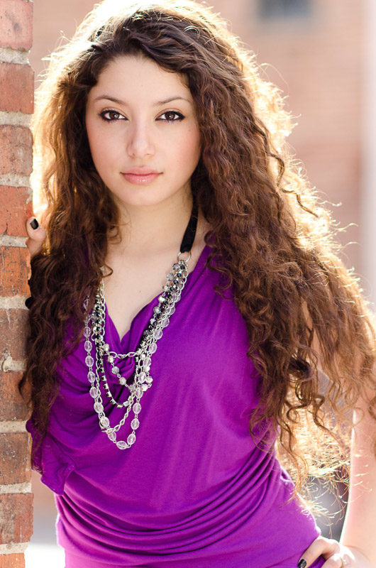 San Francisco high school senior photos city brick wall