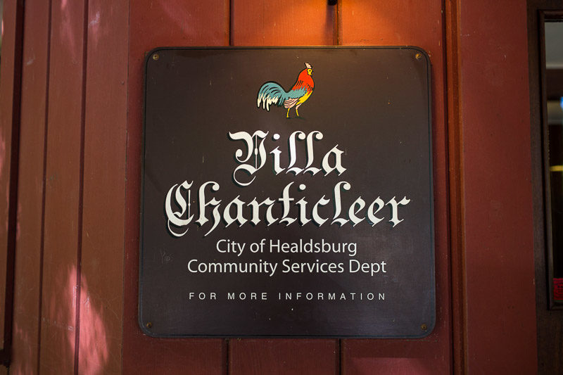 San Francisco Wedding Photography Villa Chanticleer venue sign