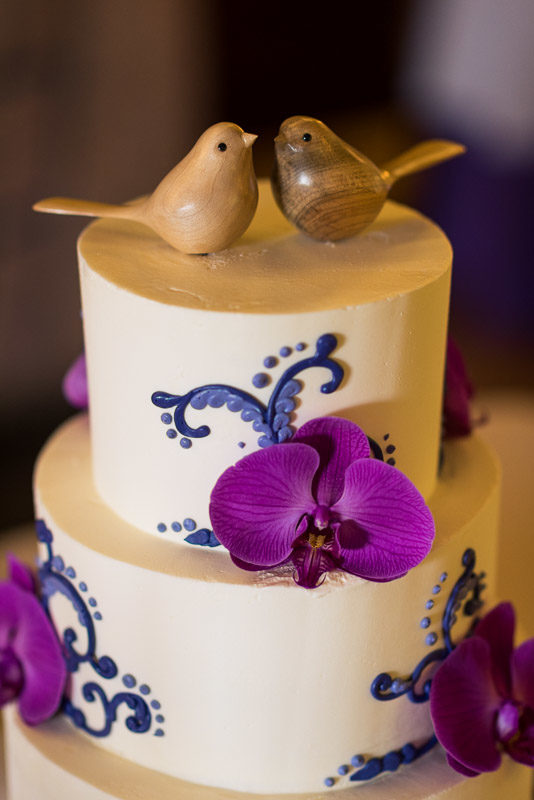 San Francisco Wedding Photography Villa Chanticleer bird cake topper
