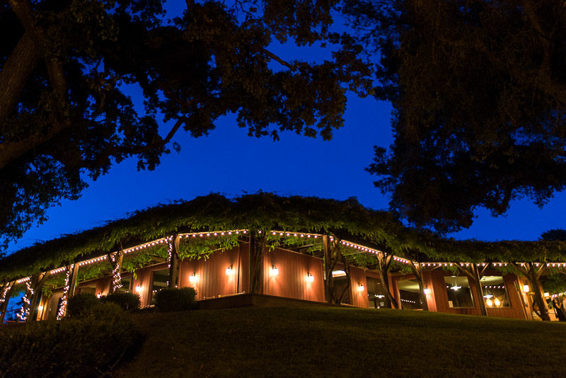 San Francisco Wedding Photography Villa Chanticleer venue at night