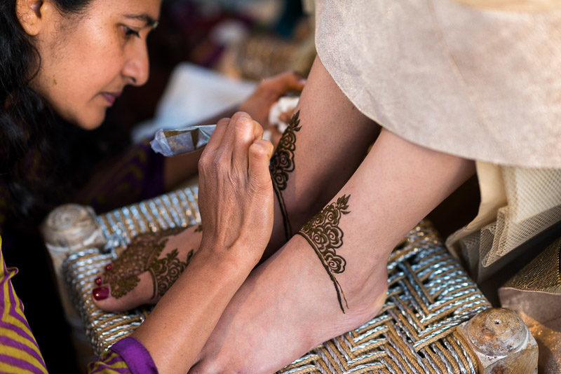 San Francisco Mehndi Ceremony Photographer henna applied on feet