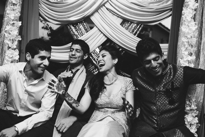 San Francisco Mehndi Ceremony Photographer laughing friends
