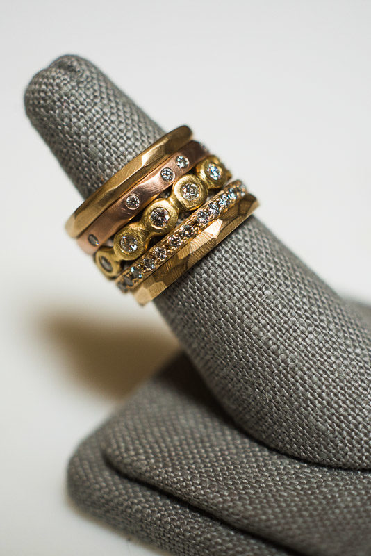 San Francisco Small Business Photography Kendra Renee Jewelry ring stack