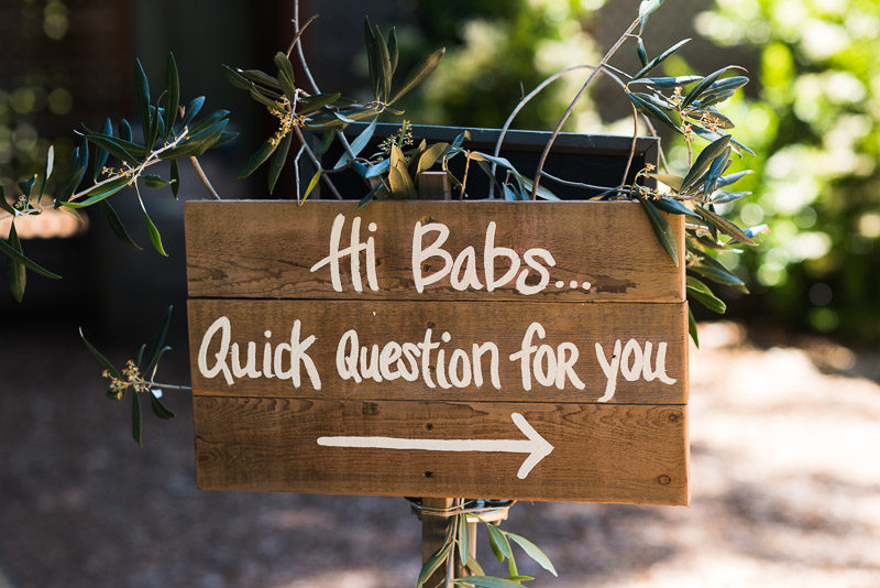 Sonoma Vineyard Proposal Photography Chateau St Jean hand lettered sign