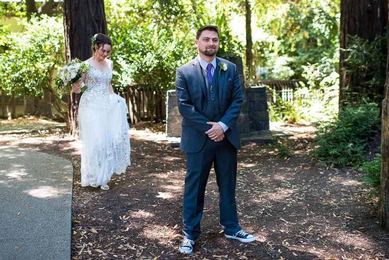 deer park villa wedding photography first look