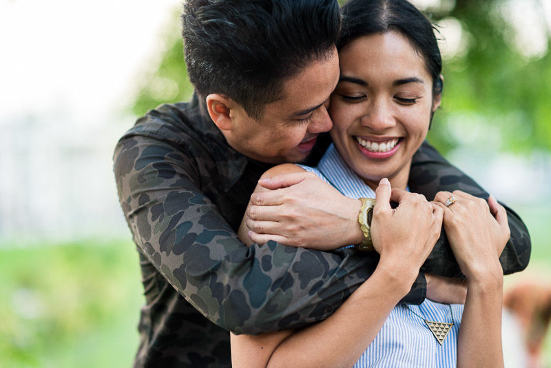 San Francisco Engagement Photography Mission District hugging couple
