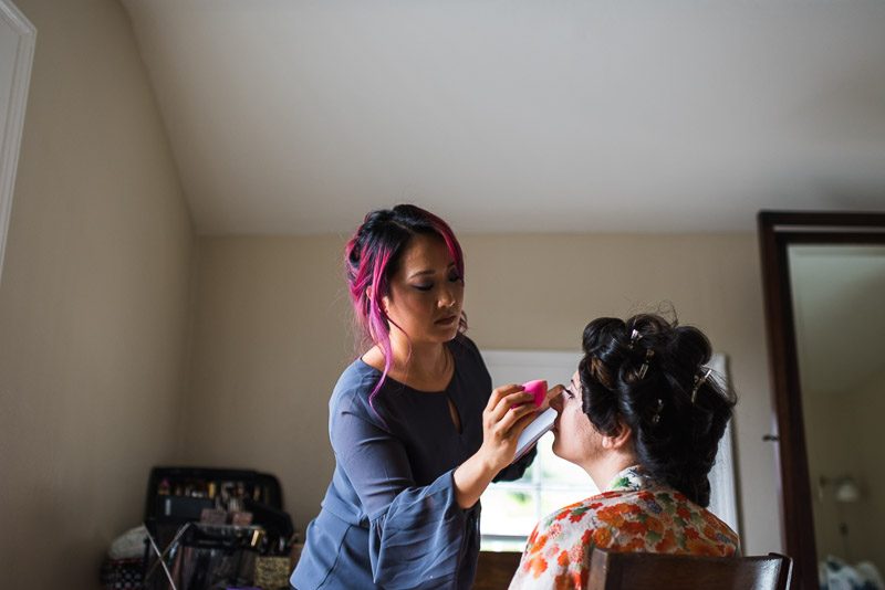 Strauss home ranch wedding bride getting ready