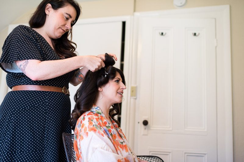 Strauss home ranch wedding bride hair