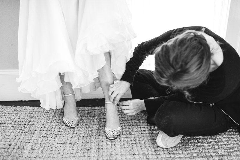 Strauss home ranch wedding bride shoes