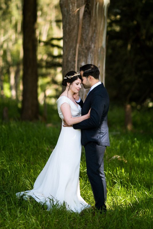 Strauss home ranch wedding couple intimate moment