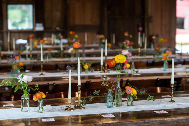 Strauss home ranch wedding table layout