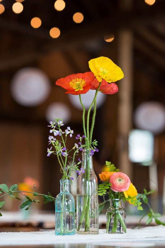 Strauss home ranch wedding poppy flowers
