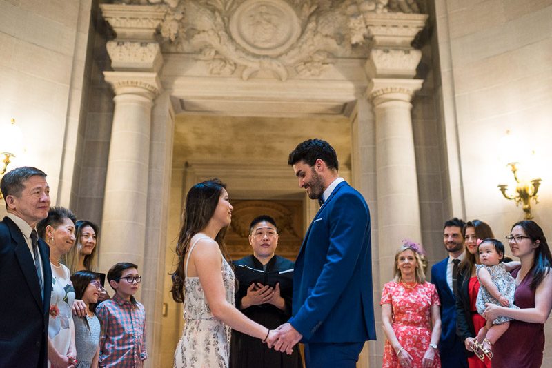 San Francisco City Hall Wedding Photography wedding ceremony